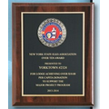 Cherry Finish Plaque w/ Medallion (8 x 10")